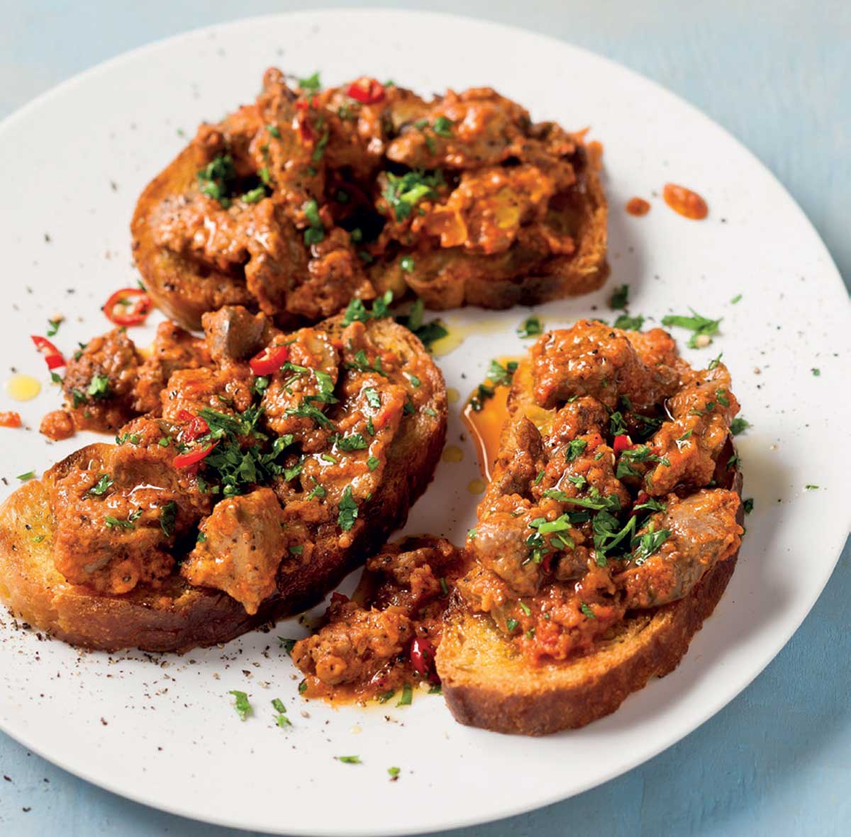 Spicy Chicken Livers On Toast Recipe Woolworths TASTE Spicy Chicken Livers On Toast Recipe Woolworths TASTE