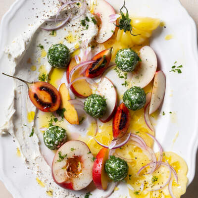 Marinated Kiri cream cheese salad