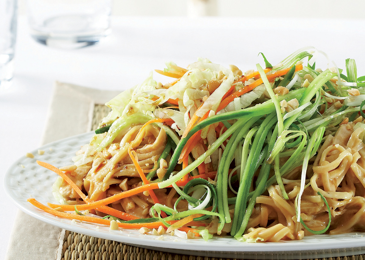 Peanut Chicken and Noodle Salad Recipe | Woolworths TASTE