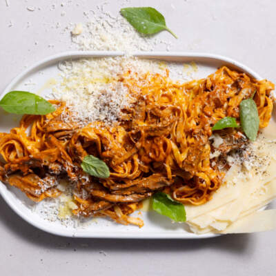 Flank steak pasta