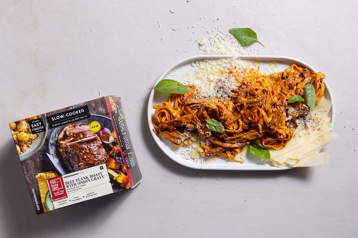 Flank steak pasta