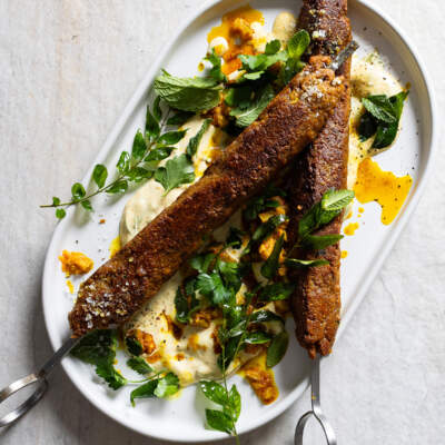 Beyond™ mince curried koftas with curry leaf mayo