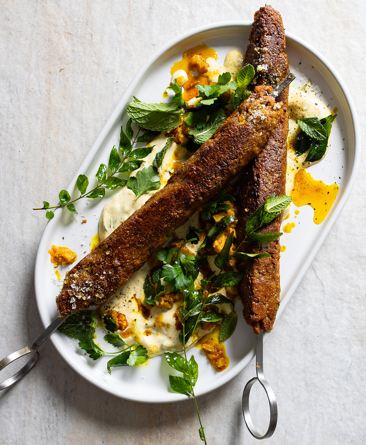curried koftas