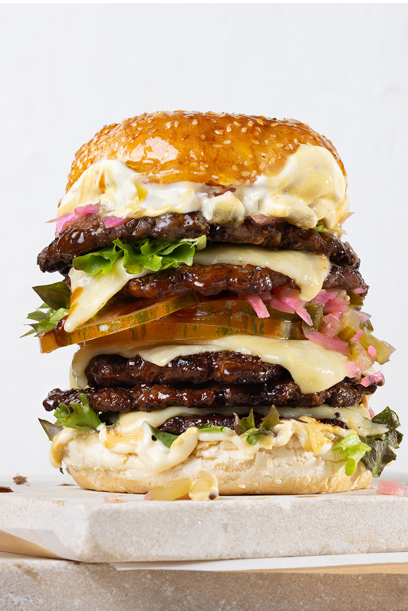 smash burgers with pickles