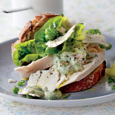The healthy chicken sandwich with a Caesar twist