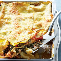 Goat’s cheese and spinach bake