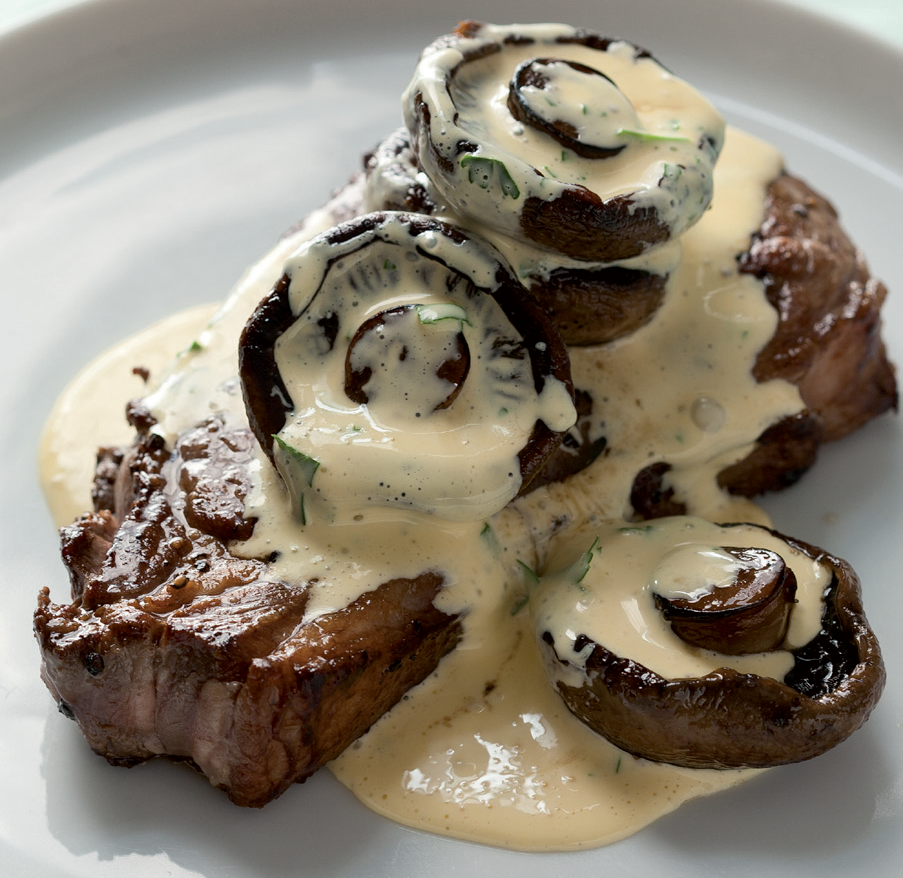 Seared Steak With Mushrooms And Cheat S Béarnaise Woolworths Taste