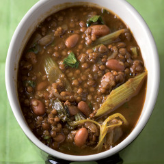 Lentil and bean soup