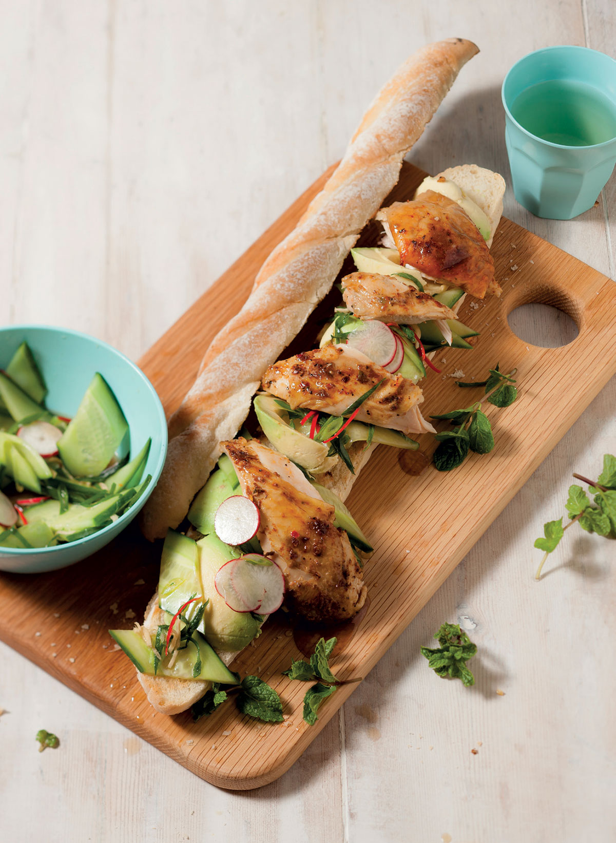 Roast spicy chicken sandwich Woolworths TASTE