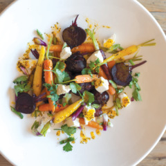 Baby beetroot and carrot salad with ClemenGold-and-poppy seed dressing