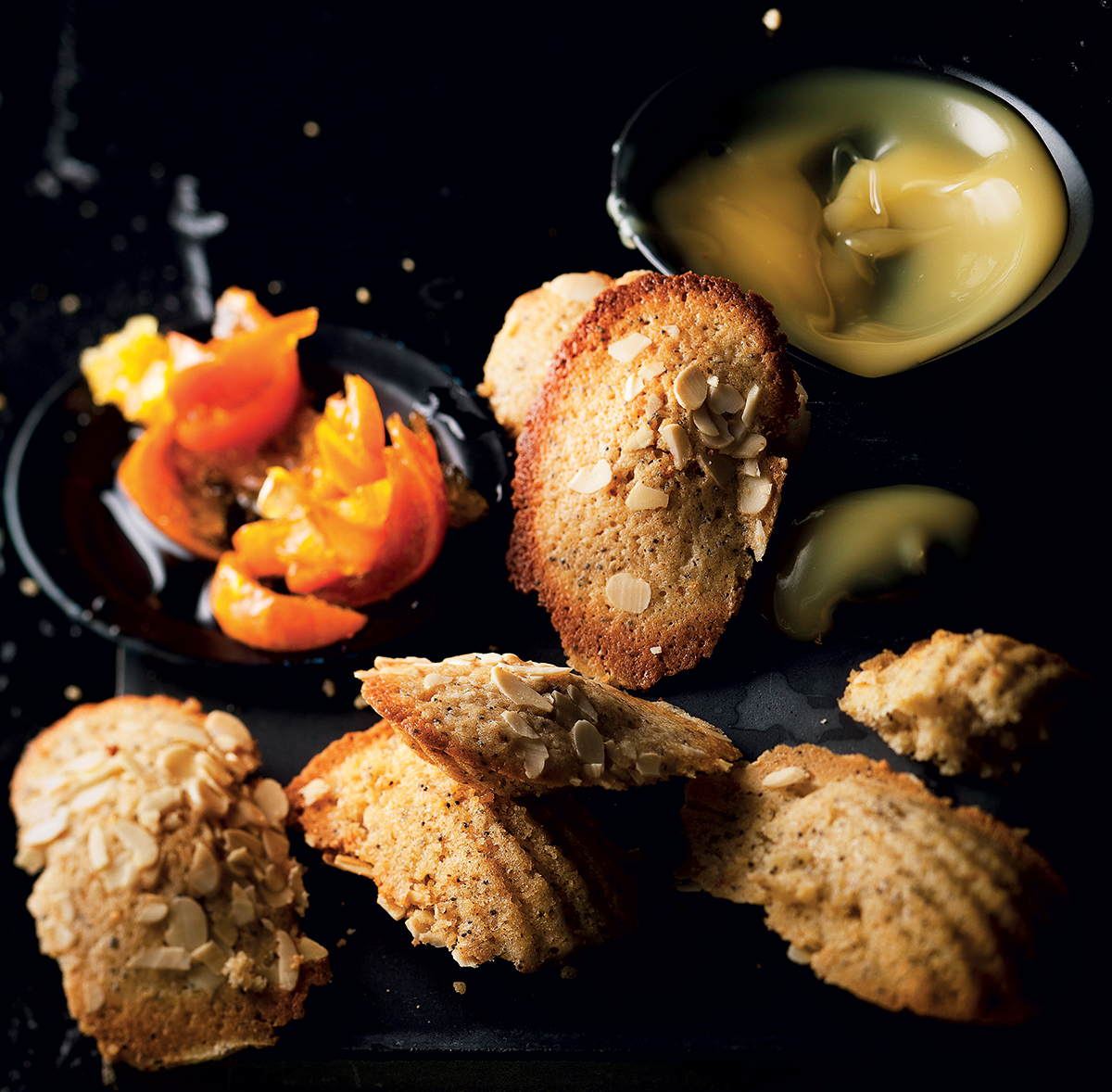 Lemon and poppy seed madeleines with easy clemengold marmalade Woolworths TASTE