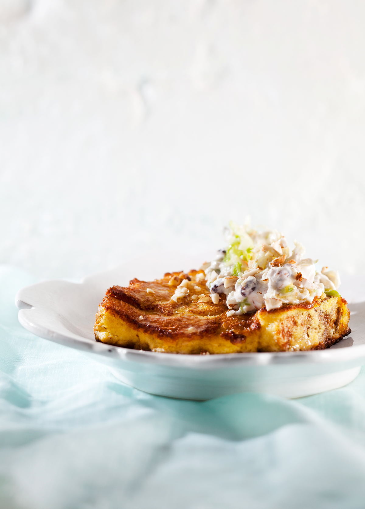 Coconut French toast with apple yoghurt Woolworths TASTE