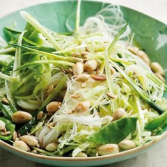Asian noodle and cabbage salad