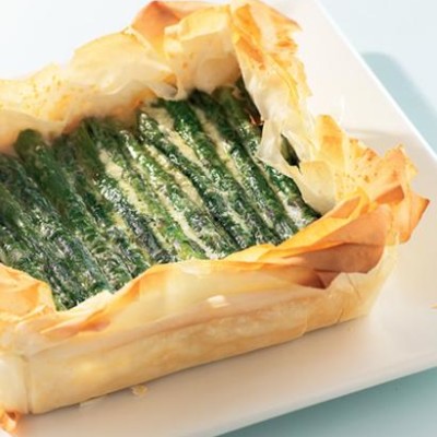 asparagus cheese tart