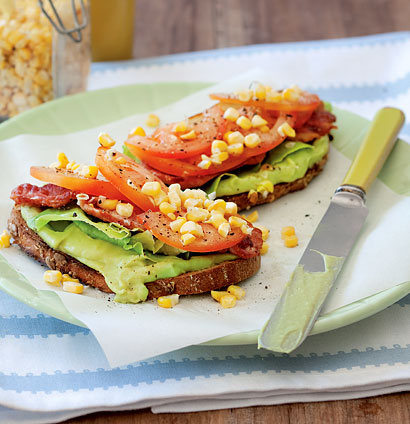 Bacon and guacamole open sandwich recipe | Flavourful | TASTE