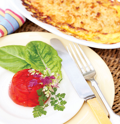Baked creamed corn with Peppadew jellies | Woolworths TASTE