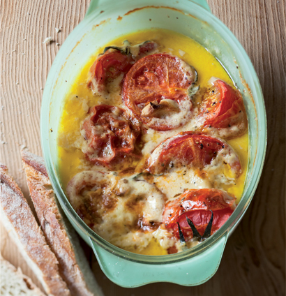 Baked creamy tomato with dunking toasts | Woolworths TASTE