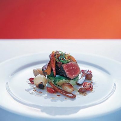 Beef fillet with roasted vegetables