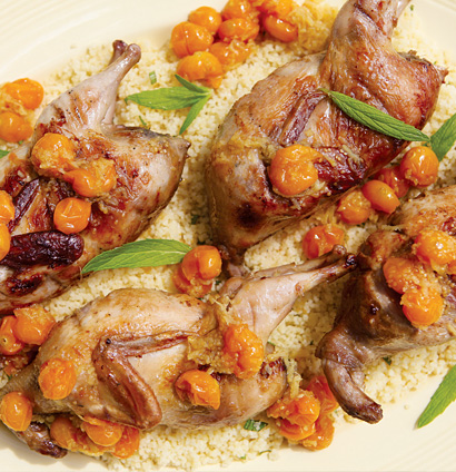 Braaied quails on couscous | Woolworths TASTE