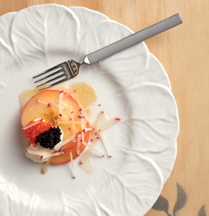 Buttered apples with sour cream and lumpfish roe | Woolworths TASTE