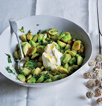 Buttered Brussels sprouts with creme fraiche  Woolworths 