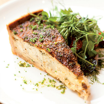 Cauliflower and gruyere tart