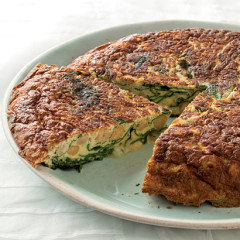 Chickpea and spinach frittata