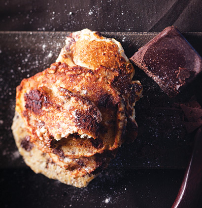 Chocolate chip-and-coconut flapjack recipe.