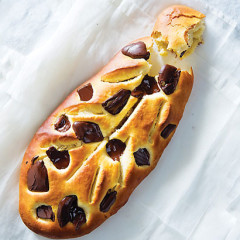 Chocolate-studded bread