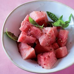 Cinzano-soaked watermelon