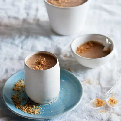 Coffee Mousse With Hazelnut Crunchie Dust Woolworths Taste