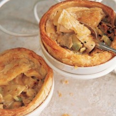Creamy chicken pies with fennel and wholegrain mustard