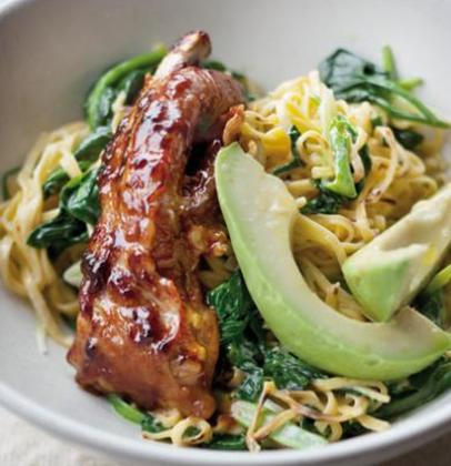 Creamy noodles and sticky ribs recipe | WW TASTE