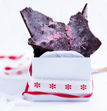 Dark chocolate praline shards recipe | Woolworths TASTE