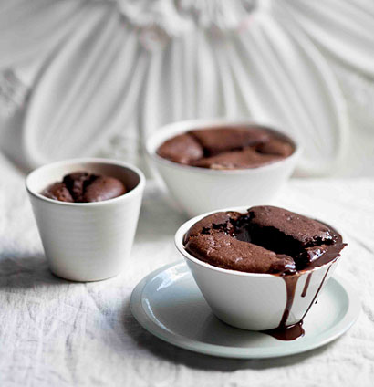 Dark chocolate souffle | Woolworths TASTE