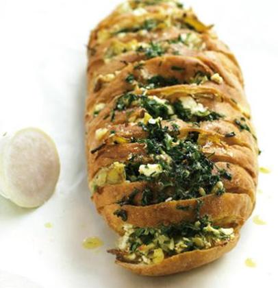 Feta, artichoke, lemon and spring-herb bread | Woolworths TASTE