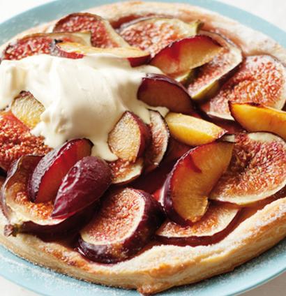 Fig and plum tart & mascarpone recipe | Woolworths TASTE