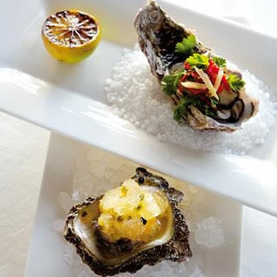 Fire-and-ice oysters