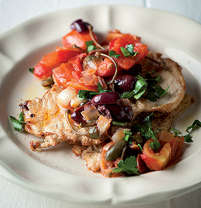 Flattened chicken with caponata | Woolworths TASTE