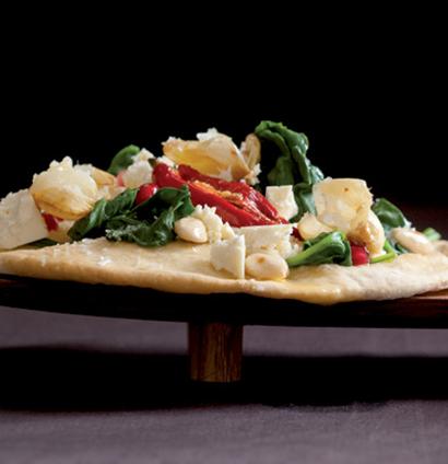 Garlic, spinach and feta flatbreads recipe | Woolworths TASTE