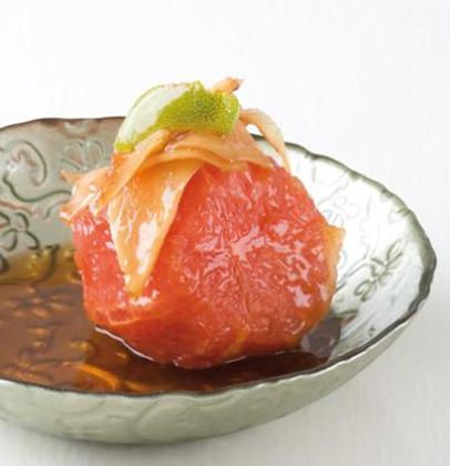 Glossy poached fruit in sweet wine reduction recipe | TASTE