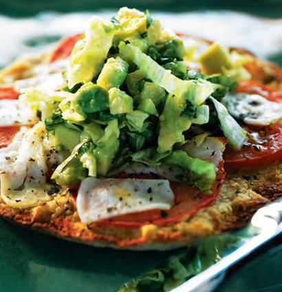 Grilled split pitas, hummus, halloumi & avocado recipe | TASTE