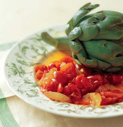 Lemony salsa and steamed artichokes | Woolworths TASTE
