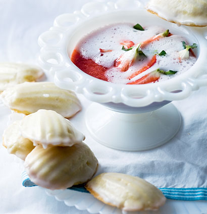 Madeleines with strawberry fizz | Woolworths TASTE