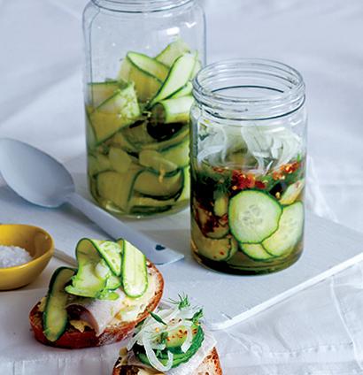 Marinated courgettes or cucumbers recipe | WW TASTE