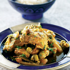 Moroccan chicken tagine with preserved lemon and olives