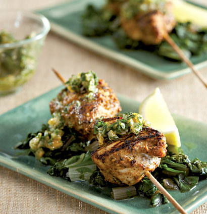 Moroccan lemon chicken on spinach recipe | Woolworths TASTE