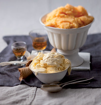 Orange Sorbet and French Vanilla Ice Cream Recipe | TASTE
