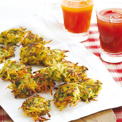 Organic vegetable fritters