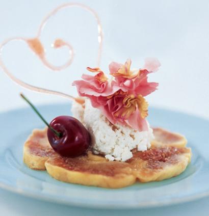 Organic White Fig, Ricotta & Spun Sugar recipe | TASTE